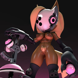 abs anthro armwear breasts brown_body claws clothing detached_sleeves female genitals gloves handwear knee_pads mask mostly_nude_female pubes solo vulva weapon yellow_body m0lag idw_publishing sega sonic_the_hedgehog_(comics) sonic_the_hedgehog_(idw) sonic_the_hedgehog_(series) whisper_the_wolf canid canine canis mammal wolf 1:1 3d_(artwork) digital_media_(artwork) hi_res