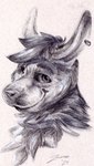 ambiguous_gender anthro big_ears black_hair black_nose clothing ear_piercing ear_ring ears_up eyebrows fluffy fur hair happy heart_symbol inner_ear_fluff jewelry long_ears looking_at_viewer male mane neck_tuft piercing ring_piercing short_hair simple_background smile smiling_at_viewer smirk snout solo text tuft white_background zaverose mythology lagomorph leporid mammal mythological_creature rabbit absurd_res black_and_white bust_portrait detailed digital_media_(artwork) graphite_(artwork) greyscale headshot_portrait hi_res icon monochrome portrait signature sketch traditional_media_(artwork)