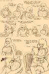 2018 alternate_universe anthro apology apron between_breasts big_breasts big_penis blush boss_monster_(undertale) bovid breast_rest breast_smother breasts bulge caprine chair clothing comic derived_sound_effect dessert detailed_bulge dialogue dialogue_with_sound_effects digital_media_(artwork) duo embrace english_text exclamation_point face_in_breasts female food furniture genital_outline genitals head_between_breasts hug huge_breasts human male mammal mature_anthro mature_female muffled nipple_outline onomatopoeia pastry penis penis_outline pie questioning_tone simple_background smothering sound_effects stuttering swallowing_sound_effect talking_to_another text thewill toriel tutori under(her)tail undertale undertale_(series) vowelless vowelless_vocalization