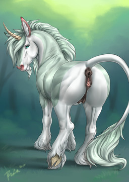 animal_genitalia animal_vulva anus blue_body blue_eyes blue_fur blue_mane bodily_fluids brown_anus clitoral_winking clitoris equine_anus equine_genitalia equine_vulva female female_feral feral fur gaping gaping_vagina genital_fluids genitals glistening glistening_eyes horn inner_ear_fluff looking_at_viewer mane mouth_closed presenting presenting_anus presenting_vulva puffy_anus quadruped raised_tail rear_view solo tail tail_anus tail_tuft tan_horn tuft vaginal_fluids vulva white_body white_fur white_inner_ear_fluff rufciu mythology equid equine mammal mythological_creature mythological_equine unicorn hi_res