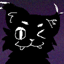 abstract_background ambiguous_gender anthro black_body fangs fluffy gradient_background simple_background simple_coloring simple_eyebrows simple_eyes simple_face simple_nose snout solo teeth white_eyes abyssalnsfw noire_(abyssalnsfw) felid feline mammal void_creature 1:1 headshot_portrait hi_res portrait shaded simple_shading