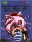 anthro blush bodily_fluids cum cum_in_mouth cum_inside dialogue duo female filter genital_fluids male male/female recording solo_focus roughlove69 sega sonic_the_hedgehog_(series) amy_rose shadow_the_hedgehog eulipotyphlan hedgehog mammal 3:4 hi_res