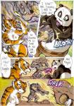 2014 anthro areola balls bear better_late_than_never big_breasts blush breasts butt comic daigaijin dialogue dreamworks english_text erect_nipples erection felid female fight filth fur genitals giant_panda group kung_fu_panda male mammal master_po_ping master_tigress multicolored_body multicolored_fur murid murine muscular nipples nude painting_(artwork) pantherine penis punch pus pussy pustule rat rodent speech_bubble std text tiger traditional_media_(artwork) vein watercolor_(artwork)