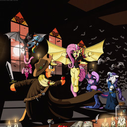 apple bat_wings clothing female food fruit group horn male melee_weapon membrane_(anatomy) membranous_wings plant sword text weapon wings wandrevieira1994 friendship_is_magic hasbro my_little_pony mythology applejack_(mlp) flutterbat_(mlp) fluttershy_(mlp) pinkie_pie_(mlp) rainbow_dash_(mlp) rarity_(mlp) twilight_sparkle_(mlp) bat bat_pony equid equine gargoyle horse mammal mythological_creature mythological_equine pegasus pony unicorn vampire 1:1 2016 absurd_res english_text hi_res huge_filesize