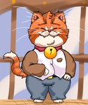 anthro male mature_male slightly_chubby slightly_chubby_male smile smiling_at_viewer solo ugly-rat15508 raymond_(ugly-rat15508) domestic_cat felid feline felis mammal colored digital_drawing_(artwork) digital_media_(artwork)