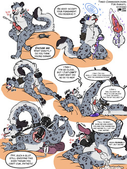 anal anal_penetration animal_genitalia animal_penis anthro basic_sequence bdsm bodily_fluids bondage bound chastity_cage chastity_device cum cum_tube dialogue equine_genitalia equine_penis forced genital_fluids genitals genitals_shrinking grid_layout humiliation hypnosis inflation knot large_penetration male male/male masturbation mind_control multi_frame_sequence neck_to_tail_bondage object_in_ass orgasm_control orgasm_denial penetration penile penile_masturbation penis penis_humiliation penis_shrinking punishment sex_toy sex_toy_in_ass sex_toy_insertion shrinking six_frame_image six_frame_sequence size_transformation small_penis small_penis_humiliation solo text tongue tongue_out transformation unable_to_cum unlocked unlocked_chastity_cage vibrator vibrator_on_penis conditional_dnp lustylamb axakatl felid mammal pantherine snow_leopard 2020 3:4 english_text hi_res multiple_scenes sequence