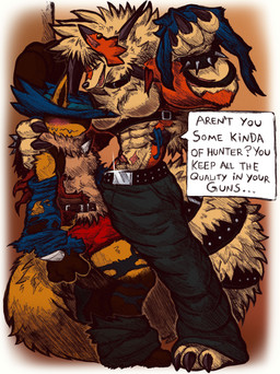 3_toes 4_fingers abs accessory amber_eyes anthro arm_tuft athletic athletic_male barazoku belly_tuft belt belt_buckle biceps big_pants biped black_clothing black_sclera blue_clothing blue_hat blue_headwear blush bodily_fluids body_hair bottomwear bottomwear_down bracelet buckle bulge chest_tuft claws clothed clothing collar countershade_fur countershade_torso countershading denim denim_bottomwear denim_clothing dipstick_ears dog_tags duo ear_markings elbow_tuft eye_obscured fangs feet fingers fluffy fluffy_body fur gesture grin hair harness hat headgear headwear holding_cloth ink jewelry legwear looking_at_viewer male male_anthro markings multicolored_body multicolored_ears multicolored_fur multicolored_hair muscle_tone muscular muscular_anthro muscular_arms muscular_male navel neck_tuft nervous nervous_sweat pants pants_down partially_clothed pecs pose scar shirt shirtless_anthro shirtless_male shoulder_tuft simple_background small_waist smile sparkles spiked_belt spiked_bracelet spiked_collar spikes spikes_(anatomy) spiky_hair spread_legs spreading standing stockings sweat tail tail_tuft tan_background tan_body teeth text thin_body toes topless topwear torn_belt torn_bottomwear torn_clothing torn_legwear torn_pants torn_shirt torn_stockings torn_topwear triceps tuft two_tone_body two_tone_fur underwear underwear_only white_body white_fur white_hair yellow_background yellow_body yellow_eyes yellow_fur jwbash nintendo pokemon pokemon_mystery_dungeon spike_chunsoft kyoto_rex sir_aaron canid canine dusk_lycanroc generation_4_pokemon generation_7_pokemon lucario lycanroc mammal pokemon_(species) shiny_pokemon 2026 absurd_res digital_media_(artwork) full-length_portrait graphite_(artwork) hatching_(art) hi_res portrait shaded sketch traditional_media_(artwork) warm_colors