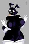 anthro big_breasts big_butt breasts butt clothing featureless_crotch female footwear gloves handwear nipples non-mammal_breasts socks solo nitrozo antay_(hevinsane) ant arthropod hymenopteran insect hi_res