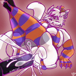 animal_genitalia animal_penis anthro areola arm_warmers armwear big_breasts big_butt big_penis bite biting_lip bodily_fluids bra breast_squish breasts butt butt_squish claws clothing cum cum_expulsion cum_inside cum_on_butt cum_on_penis cum_on_self cum_splatter cum_string disembodied_penis duo ejaculation equine_genitalia equine_penis excessive_cum excessive_genital_fluids female female_penetrated genital_fluids genitals happy happy_sex hooves horn huge_breasts huge_butt huge_penis hyper hyper_breasts hyper_butt hyper_genitalia hyper_penis leggings legwear long_penis looking_at_another male male/female male_penetrating male_penetrating_female nipples penetration penile penile_penetration penis penis_in_vagina sex simple_background solo_focus squish tearing_clothing thick_thighs torn_clothing underwear vaginal vaginal_penetration wide_hips linkxilynx mythology linkxi_(linkxilynx) shiny_(taffybingus) deer domestic_cat dragon felid feline felis hybrid lynx mammal mythological_creature mythological_scalie scalie 1:1 2025 absurd_res hi_res signature