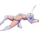 areola biped black_nose claws clothing eyes_closed female fur fur_growth growth hair hand_in_panties hand_in_underwear lying mid_transformation navel nipples on_back open_mouth panties simple_background sleeping solo sound_effects tail underwear vowelless vowelless_sound_effect white_background white_body white_fur white_hair zzz tomek1000 mythology canid canine canis human mammal mythological_canine mythological_creature werecanid werecanine werecreature werewolf wolf 2018 5:4 colored