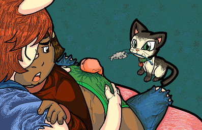 anthro butt cat_toy clothing erection faceless_character faceless_male female feral genitals group hair hair_over_eyes interspecies loli male male/female mouth_hold open_mouth penis smile young young_anthro young_female redhand arthur_(series) francine_frensky molly_macdonald nemo_(arthur) animal_humanoid domestic_cat felid feline felis haplorhine humanoid lagomorph lagomorph_humanoid leporid leporid_humanoid mammal mammal_humanoid monkey primate rabbit rabbit_humanoid