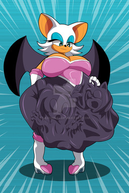 abdominal_bulge anthro blue_background body_outline clothed clothing female female_pred female_prey group half-closed_eyes hand_imprint hand_on_belly head_imprint imprint multiple_prey narrowed_eyes simple_background smile smirk standing text trio unwilling_prey vore lavonna4 deviantart sega sonic_the_hedgehog_(series) amy_rose cream_the_rabbit rouge_the_bat bat eulipotyphlan hedgehog lagomorph leporid mammal rabbit 2026 2:3 hi_res url watermark