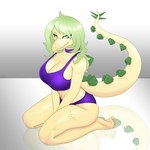 5_toes anthro bedroom_eyes bent_legs biped blue_eyes bra breasts clothed clothing eyebrows feet female female_anthro green_body green_hair green_scales hair half-closed_eyes hands_in_lap humanoid_feet long_hair long_tail looking_at_viewer narrowed_eyes navel non-mammal_breasts panties plantigrade purple_bra purple_clothing purple_panties purple_underwear raised_inner_eyebrows scales seductive simple_background sitting smile solo spiked_tail spikes spikes_(anatomy) tail toes training_bra underwear purplekatsnek cavemanon_studios goodbye_volcano_high snoot_game stella_(gvh_beta) dinosaur ornithischian prehistoric_species reptile scalie stegosaurian stegosaurus thyreophoran 1:1 2024 colored digital_media_(artwork) full-length_portrait portrait