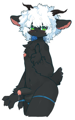 adolescent anthro balls black_body black_fur blush blush_lines bodily_fluids butt claws clothed clothing condom condom_in_mouth dripping finger_claws foreskin forest fur genital_fluids genitals green_eyes hair horn humanoid_genitalia humanoid_penis kemono male mostly_nude mouth_hold nipples object_in_mouth partially_clothed penis pink_nose plant precum precum_drip scut_tail sexual_barrier_device short_tail simple_background solo tail tree underwear underwear_down undressing white_hair young young_anthro young_male infekah bovid caprine goat mammal absurd_res hi_res