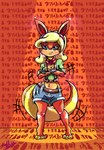 accessory anthro blonde_hair blue_eyes crossed_arms dancing female hair headband motion_lines paws solo theblanketmonster123 ankha_zone jak_and_daxter naughty_dog sony_corporation sony_interactive_entertainment tess_(jak_and_daxter) mammal mustelid ottsel hi_res