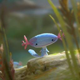 ambiguous_gender anthro axolotl_tail blue_body blurred_background dot_eyes gills grass happy joyful light plant rock silly simple_eyes smile solo standing tail francesco_denicolo nintendo pokemon amphibian aquatic generation_2_pokemon pokemon_(species) wooper 1:1 2022 digital_drawing_(artwork) digital_media_(artwork) digital_painting_(artwork) painting_(artwork)
