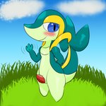 animal_genitalia encounter erection feral genital_slit genitals grass male penis plant small_penis solo tall_grass ori-doggo nintendo pokemon zoom_(ori-doggo) generation_5_pokemon pokemon_(species) scalie snivy 1:1 hi_res