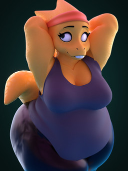 accessory anthro big_butt black_background black_clothing black_leggings black_legwear breasts butt clothing female headband leggings legwear leotard looking_sideways one-piece_swimsuit overweight overweight_anthro overweight_female simple_background slightly_chubby slightly_chubby_anthro slightly_chubby_female smile solo standing swimwear thick_thighs yellow_body yellow_skin anaroth twilightv0ids_(modeler) undertale_(series) alphys lizard reptile scalie 3d_(artwork) 3d_model_showcase digital_media_(artwork) hi_res