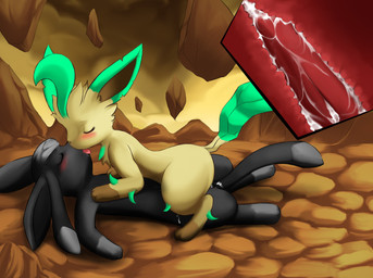 alternate_color anthro anthro_on_anthro anthro_penetrated anthro_penetrating anthro_penetrating_anthro black_body black_fur black_inner_ear blush bodily_fluids brown_inner_ear cum cum_in_vagina cum_inside cutaway detailed_background dipstick_ears dipstick_tail dripping duo ear_markings erection eyes_closed female female_anthro female_on_top female_penetrated feral french_kissing from_front_position fur genital_fluids genitals gloves_(marking) internal internal_vaginal kissing leaf leaf_tail leg_markings lying male male/female male_anthro male_on_bottom male_penetrating male_penetrating_female markings multicolored_ears nude on_back on_bottom on_top orgasm penetration penile penile_penetration penis penis_in_vagina red_penis red_vulva reverse_missionary_position romantic romantic_couple sex socks_(marking) straddling tail tail_markings tan_body tan_fur tongue tongue_out vaginal vaginal_penetration vulva darkmirage nintendo pokemon fan_character natetheglaceon canid canine eeveelution generation_4_pokemon glaceon leafeon mammal pokemon_(species)