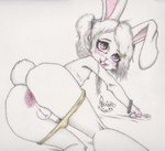 anthro colored_pencil female genitals ink licking licking_lips lying pussy solo tongue tongue_out young young_anthro young_female squishymare briar_(squishymare) lagomorph leporid mammal rabbit absurd_res colored_pencil_(artwork) hi_res traditional_media_(artwork)