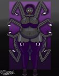 anthro belly breasts clothing female fishnet_clothing overweight solo thick_thighs miggyshork animal_humanoid arachnid arachnid_humanoid arthropod arthropod_humanoid humanoid spider spider_humanoid hi_res