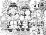 anthro balls big_breasts big_butt bodily_fluids breasts butt cellulite cloven_hooves fellatio female genitals group hoof_focus hooves male male/female mature_female nipples nude oral penile racial_slur racism sex slightly_chubby slur speciesism sweat text underhoof trineofflames idw_publishing sega sonic_the_hedgehog_(comics) sonic_the_hedgehog_(idw) sonic_the_hedgehog_(series) lanolin's_mother_(sonic) lanolin_the_sheep_(sonic) bovid canid canine canis caprine domestic_dog mammal sheep english_text hi_res monochrome