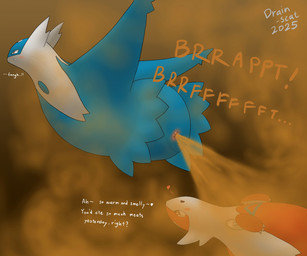 anus blue_body blue_wings brown_eyes duo fart fart_cloud fart_fetish fart_sniffing farting_on_another farting_on_face female feral huge_fart looking_at_another looking_at_partner lying male male/female midair multicolored_body presenting presenting_anus red_body simple_background sniffing text two_tone_body white_body wings drain_scat nintendo pokemon generation_3_pokemon latias latios legendary_pokemon pokemon_(species) 2025 6:5 english_text hi_res brother_(lore) brother_and_sister_(lore) sibling_(lore) sister_(lore)