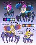 blonde_hair glows hair pink_hair solo text techsupportgirls disney moana tamatoa_(moana) arthropod arthropod_taur coconut_crab crustacean crustacean_taur hermit_crab malacostracan marine marine_taur taur english_text hi_res