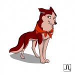 clothing digitigrade female feral kerchief quadruped solo tail from-nihility balto_(series) universal_studios jenna_(balto) canid canine canis domestic_dog husky mammal nordic_sled_dog spitz 1:1 2012