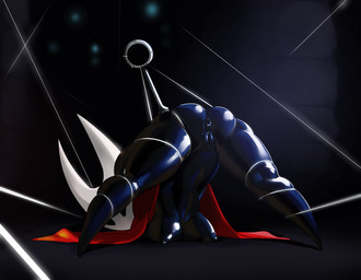 anthro anus areola ass_up bent_over big_areola big_breasts big_nipples black_body black_eyes black_nipples black_vulva bound breasts butt cloak clothed clothing empty_eyes erect_nipples female genitals glistening glistening_body horn looking_back nipples no_underwear non-mammal_breasts partially_clothed presenting presenting_hindquarters puffy_areola puffy_nipples solo spread_legs spreading vulva weapon white_horn mdthetest hollow_knight_(franchise) team_cherry hornet_(hollow_knight) arthropod humanoid insect hi_res
