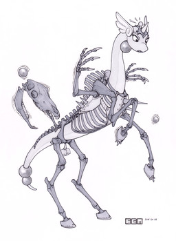 ambiguous_gender bone d6 dice feral fuzzy_dice horn luck_charm serpentine simple_background skeleton solo tail white_background ecmajor nintendo pokemon dragonair generation_1_pokemon pokemon_(species) 2018 hi_res monochrome traditional_media_(artwork)
