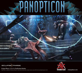 ambiguous_gender clothed clothed_feral clothing crowd duo_focus feral fight group mantle_(mollusk) text unknown_artist eclipse_phase posthuman_studios stephan_martiniere aquatic baboon cephalopod coleoid haplorhine mammal mollusk monkey octopodiform old_world_monkey primate 2011 cover english_text