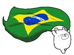 ambiguous_gender anthro biped brazil brazilian brazilian_flag eyes_closed flag flag_(object) holding_flag holding_object simple_background smile solo white_background keke_(artist) bear mammal 4:3 low_res