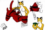 bdsm bondage bound breasts cat feline fellatio female gag herseio mammal money nude oral oral_sex panther ring_gag sex slave suspension
Rating: Explicit
Score: 0
User: derasit
Date: March 09, 2014