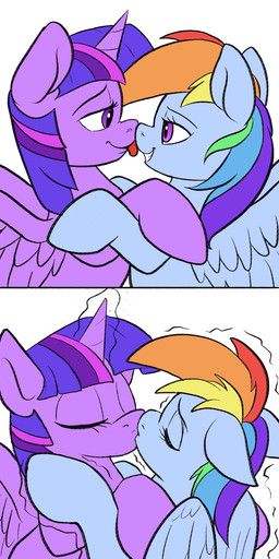 cutie_mark duo endosoma extreme_size_difference eye_contact eyes_closed female feral feral_pred feral_prey grin hair heart_symbol hooves horn internal looking_at_another macro multicolored_hair oral_vore rainbow_hair romantic romantic_vore safe_vore shrinking simple_background size_difference size_transformation smile teeth tongue tongue_out transformation underhoof vore willing_prey wings ponythroat friendship_is_magic hasbro my_little_pony mythology rainbow_dash_(mlp) twilight_sparkle_(mlp) equid equine mammal mythological_creature mythological_equine pegasus winged_unicorn 2018 absurd_res hi_res long_image sequence tall_image