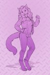 4_toes 5_fingers anthro clothed clothing feet female fingers smile solo toes whiskers inkmaven domestic_cat felid feline felis mammal 2020 2:3 digital_media_(artwork) hi_res