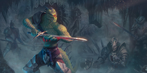 anthro armor blood bodily_fluids clothed clothing green_body green_scales group horn knight male melee_weapon scales solo_focus sword tail teeth topless warrior weapon raidontoru bethesda_game_studios microsoft the_elder_scrolls xbox_game_studios tazguul argonian humanoid scalie undead zombie absurd_res hi_res