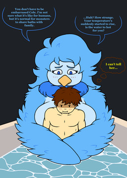 adoption anthro anthro_pred areola bathing bathing_together beak big_breasts black_eyes blue_body blue_eyebrows blue_eyes blue_feathers blue_fur blue_hair blush blush_lines breast_squish breasts brown_hair casual_nudity covering covering_breasts curvy_figure dialogue duo eyebrows eyelashes feather_hair feather_hands feathered_wings feathers female female_anthro female_pred flustered fur hair hug huge_breasts hugging_another hugging_from_behind long_hair male male/female male_human maternal mature_female name_in_dialogue neck_tuft nude nude_anthro nude_female nude_human nude_male nude_pred pseudo_hair pupils raised_eyebrows simple_background size_difference smile speech_bubble squish text tuft voluptuous water wet winged_arms wings yellow_beak 4chan_anon unknown_artist deltarune deltarune_yellow undertale undertale_(series) undertale_yellow cole_(deltarune_yellow) martlet_(undertale_yellow) avian bird human mammal monster 2025 digital_media_(artwork) english_text flat_colors hi_res