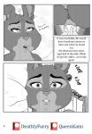 ahegao alarm anthro anus areola bodily_fluids bonnie_hopps buckteeth comic cum deathlyfurry disney duo english_text eyelashes female female_focus female_penetrated genital_fluids genitals hi_res indoor_nudity indoor_sex infidelity inside knotting lagomorph larger_male leporid looking_at_viewer looking_pleasured male male/female male_penetrating male_penetrating_female mammal mature_anthro mature_female monochrome narration nude on_top open_mouth orgasm penetration penile penile_penetration penis penis_in_pussy pussy queenkami rabbit sex sitting size_difference smaller_female smaller_penetrated solo_focus teeth text text_box vaginal vaginal_knotting vaginal_penetration zootopia
