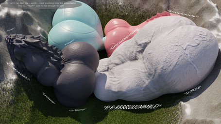 animal_genitalia anthro ball_size_difference balls balls_expansion big_balls big_penis comparing competition dialogue duo expansion feral genital_expansion genitals huge_balls huge_penis hyper hyper_balls hyper_genitalia hyper_penis immobile knot knotted_penis macro_balls macro_penis male multi_balls multi_genitalia outside penile_spines penis penis_expansion penis_size_difference sheath sitting_on_balls size_difference text transformation vein veiny_balls veiny_penis a3person bonzaipalmtree mythology drash_(character) zai_(bonzaipalmtree) dragon mythological_creature mythological_scalie scalie 16:9 3d_(artwork) digital_media_(artwork) english_text hi_res sequence widescreen