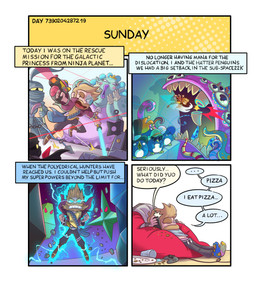 3_toes 4_arms 4_panel_comic 7_eyes ambiguous_gender bandage bandaged_leg battle beak beard belt belt_buckle bent_leg black_bottomwear black_clothing black_eyes black_eyewear black_mask black_pants black_sunglasses black_top_hat blonde_beard blonde_eyebrows blonde_facial_hair blonde_hair blue_body blue_clothing blue_feathers blue_footwear blue_gums blue_hair blue_hat blue_headwear blue_sclera blue_skin blue_socks blue_tongue boots bottomwear brown_boots brown_clothing brown_footwear buckle cellphone cheek_spots chubby_cheeks clenched_teeth clothed clothed_female clothed_human clothed_humanoid clothed_male clothing container controller crown crumbs cup derp_eyes dialogue dot_eyes dress dual_wielding electricity electricity_manipulation electronics elemental_manipulation empty_eyes eyebrows eyelashes eyes_closed eyewear facial_hair feathers feet female feral flippers fool's_hat footwear frown fully_clothed fully_clothed_human fully_clothed_male game_controller gloves glowing glowing_body green_belt green_body green_clothing green_feet green_hat green_headwear green_sclera grey_clothing grey_eyes grey_sweater grey_topwear group gums gun hair handwear hat headgear headwear holding_cellphone holding_gun holding_melee_weapon holding_object holding_phone holding_polearm holding_ranged_weapon holding_scythe holding_sword holding_weapon humanoid_pointy_ears larger_ambiguous larger_female larger_humanoid laser light limbless lips long_tongue looking_at_viewer machine male melee_weapon midair mismatched_socks monocle mouthless multi_arm multi_eye multi_limb multicolored_body multicolored_feathers multicolored_skin noseless obese obese_female obese_humanoid on_call open_frown open_mouth orange_clothing orange_hat orange_headwear overweight overweight_female overweight_humanoid pants phone plate pointy_ears polearm princess protecting purple_body purple_clothing purple_dress purple_lips purple_skin ranged_weapon red_sclera red_tongue rock royalty scythe sharp_teeth shoes shooting_gun shoulder_bag shuriken simple_eyes sitting_on_bean_bag size_difference slashing smaller_feral smaller_human smaller_male socks speech_bubble spelling_error spilled_drink standing sunglasses superhero sweater sword tan_body tan_skin teeth tentacles text text_box thick_eyebrows throwing_knife title toes tongue topwear treads two_tone_body two_tone_feathers weapon white_clothing white_gloves white_handwear worried_look yellow_beak fabio_pochet real_world fabio_pochet_(character) alien avian bird human humanoid mammal monster penguin robot unknown_species 2021 absurd_res colored comic digital_media_(artwork) english_description english_text hi_res lighting shaded