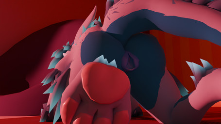 anthro bent_over big_butt butt daniella female solo thick_thighs winterbold stolas45 hi_res