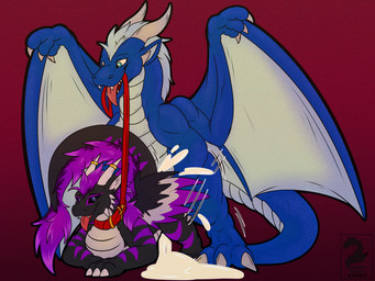 bodily_fluids collar cum cum_drip cum_in_vagina cum_inside digitigrade dripping duo feathered_wings feathers female female_penetrated feral feral_on_feral feral_penetrated feral_penetrating feral_penetrating_feral genital_fluids hair impregnation_risk leash leash_pull leashed_collar male male/female male_penetrating male_penetrating_female penetration sex size_difference smaller_penetrated tail tail_tuft tongue tuft vaginal vaginal_penetration wings nanks_(artist) mythology dragon mythological_creature mythological_scalie scalie 4:3 absurd_res digital_media_(artwork) hi_res