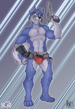 anthro briefs bulge clothed clothing controller eyewear game_controller glasses holding_controller holding_game_controller holding_object holster looking_at_viewer male nes_controller nes_zapper nintendo_controller power_glove retro_controller solo tail toy toy_gun underwear wireless_controller wolfblade nintendo nintendo_entertainment_system canid canine canis domestic_dog mammal hi_res source_request