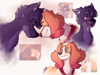 black_body black_ears black_fur black_hair black_nose brown_body brown_ears brown_eyes brown_fur brown_nose duo eyebrow_scar eyebrows eyes_closed face_to_face facial_scar feral fur green_eyes grey_body grey_fur hair heart_symbol love male male/male multicolored_body multicolored_fur one_eye_closed romantic romantic_couple scar side_view smile teeth three-quarter_view tongue two_tone_body two_tone_fur white_body white_fur mikeycam belfort_and_lupin belfort_(belfort_and_lupin) lupin_(belfort_and_lupin) bird_dog canid canine canis domestic_dog french_spaniel hunting_dog hybrid mammal spaniel wolf wolfdog 2025 4:3 digital_media_(artwork) hi_res signature