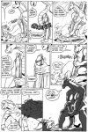 2012 anthro anthro_on_anthro balls big_penis black_and_white bodily_fluids breasts clothed clothing comic cum cum_on_ceiling dialogue dragon duo english_text equid equine erection fellatio female genital_fluids genitals gustav_(here_there_be_dragons) handjob here_there_be_dragons horn horse huge_penis hyper hyper_genitalia hyper_penis interspecies karno larger_female licking lying male male/female mammal membrane_(anatomy) membranous_wings monochrome mythological_creature mythological_scalie mythology nude on_back oral orgasm partially_clothed penile penis penis_lick scalie sex simple_background size_difference smaller_male speech_bubble text tongue tongue_out vein veiny_penis white_background wings zashy