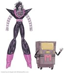 ambiguous_gender boots clothing duo footwear high_heeled_boots high_heels machine not_furry pseudo_hair screen shoes 1inkygirl undertale undertale_(series) mettaton mettaton_ex humanoid robot robot_humanoid hi_res