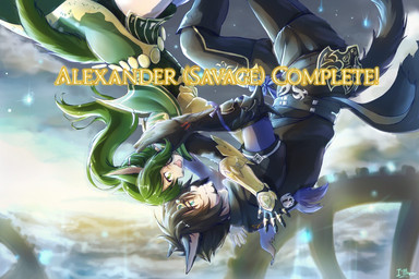 black_hair clothing cloud duo ear_piercing ear_ring falling female green_hair hair male open_mouth open_smile piercing ring_piercing sky smile text sollyz haruz sollyz_(ffxiv) animal_humanoid cat_humanoid felid felid_humanoid feline feline_humanoid humanoid mammal mammal_humanoid 2019 english_text signature