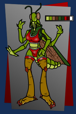 3_fingers 3_toes 4_arms antennae_(anatomy) anthro arthropod_abdomen bra breasts brown_eyes brown_wings claws clothing color_swatch compound_eyes countershade_arthropod_abdomen countershade_feet countershade_hands countershade_torso countershading elytron exoskeleton facial_markings feet female finger_claws fingers frilly frilly_bra frilly_clothing frilly_legwear frilly_lingerie frilly_panties frilly_stockings frilly_underwear glistening glistening_bra glistening_clothing glistening_eyes glistening_legwear glistening_lingerie glistening_panties glistening_stockings glistening_underwear green_body green_elytron hand_on_hip head_markings insect_wings legwear lingerie looking_at_hand mandibles markings medium_breasts multi_arm multi_limb multicolored_body nylon nylon_clothing nylon_stockings nylons panties red_bra red_clothing red_legwear red_lingerie red_panties red_stockings red_underwear simple_background solo standing stockings toe_claws toes translucent translucent_clothing translucent_legwear translucent_stockings underwear wings janek5 arthropod grasshopper insect orthopterid 2:3 absurd_res alpha_channel hi_res model_sheet