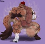 animal_genitalia animal_penis anthro areola balls big_areola big_balls big_muscles big_nipples big_pecs big_penis bodily_fluids body_hair canine_genitalia canine_penis chest_hair cum erection fur genital_fluids genitals hair hairy huge_balls huge_muscles huge_nipples huge_pecs huge_penis hyper hyper_balls hyper_genitalia hyper_muscles hyper_penis knot male male/male muscular muscular_male musk musk_clouds musky_balls musky_penis nipples nude pecs penis pubes saggy_balls simple_background solo sweat sweaty_balls sweaty_genitalia tail text thick_thighs dark_wolf animal_humanoid canid canid_humanoid canine canine_humanoid canis human humanoid mammal mammal_humanoid absurd_res digital_drawing_(artwork) digital_media_(artwork) hi_res shaded